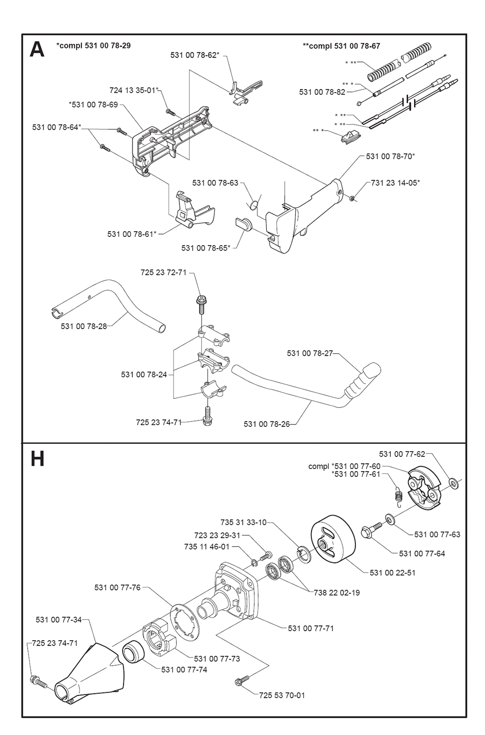 Buy Husqvarna 142 R-(I9900059) Replacement Tool Parts | Husqvarna 142 R
